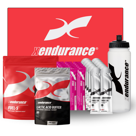 Endurance Bundle - Lactic acid buffer, Fuel-5, Hydro Sticks, Gels, Bottle